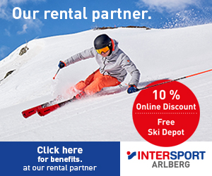 Intersport Arlberg - 10% discount on online bookings & free ski depot
